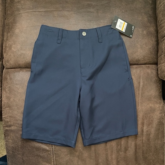 Under Armour Boys Dark Blue Size 7 Shorts - Picture 1 of 6